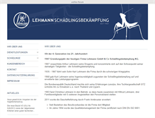 Tablet Screenshot of lehmann-hygiene.de